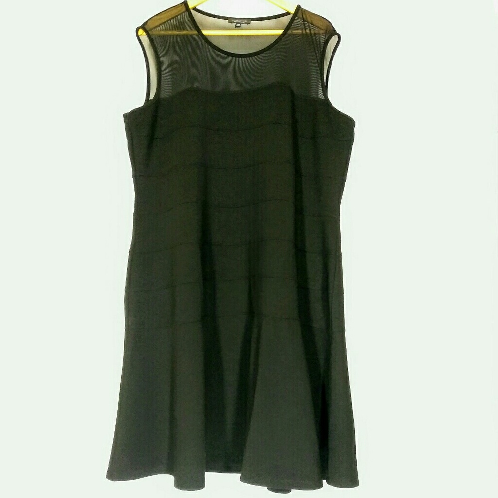 Spence Woman Tank Mesh Textured Stretch Dress